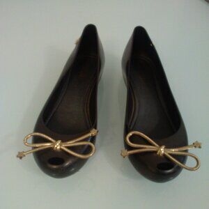 Mel By Melissa Ultragirl Star Peep Toe Jelly Flats